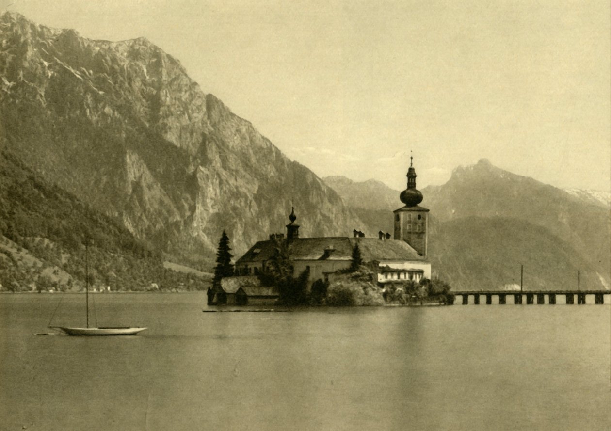 Castelo Ort, Traunsee, Alta Áustria, c1935. de Unbekannt