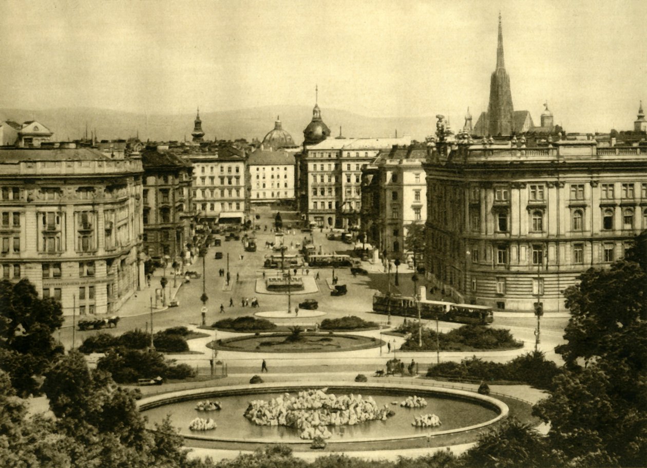 Schwarzenbergplatz, Viena, Áustria, c1935. de Unbekannt