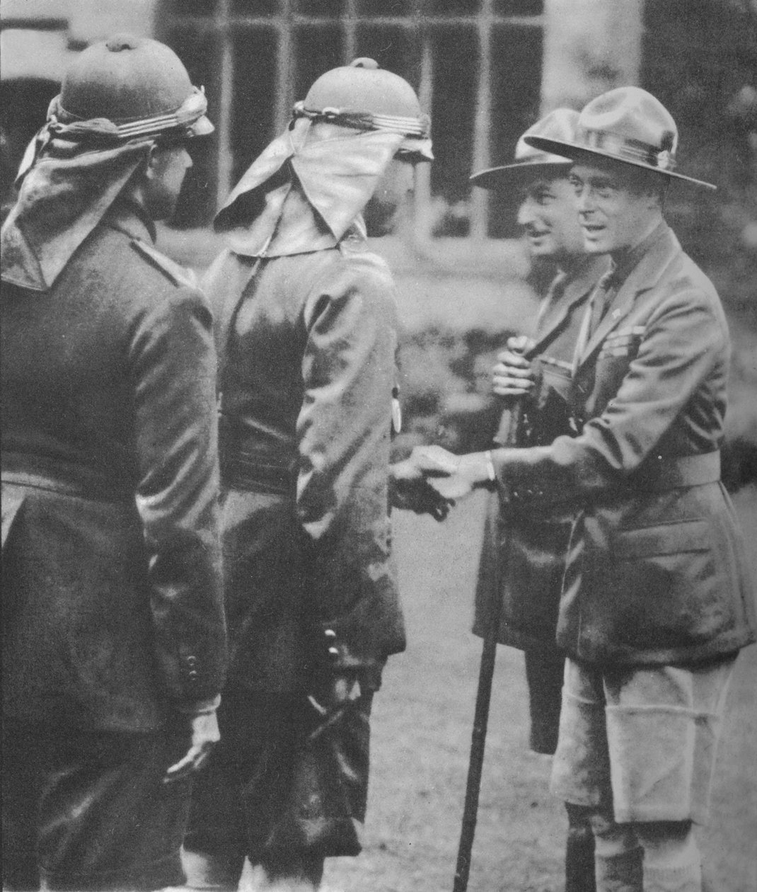 Escoteiros recebidos pelo príncipe de Gales no jamboree em Arrowe Park, Birkenhead, 1929 1936 de Unbekannt