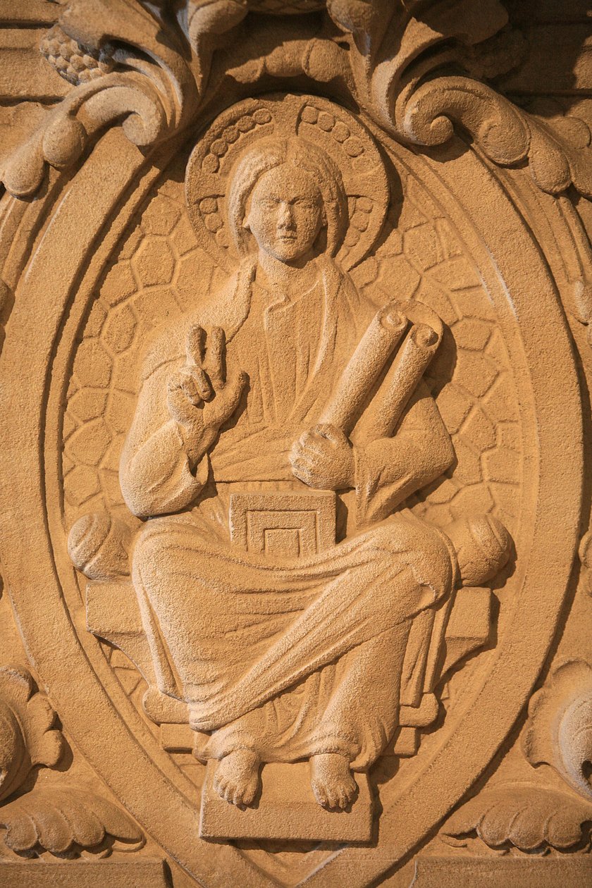 Escultura de Cristo na basílica de Soulac Soulac França de Unbekannt