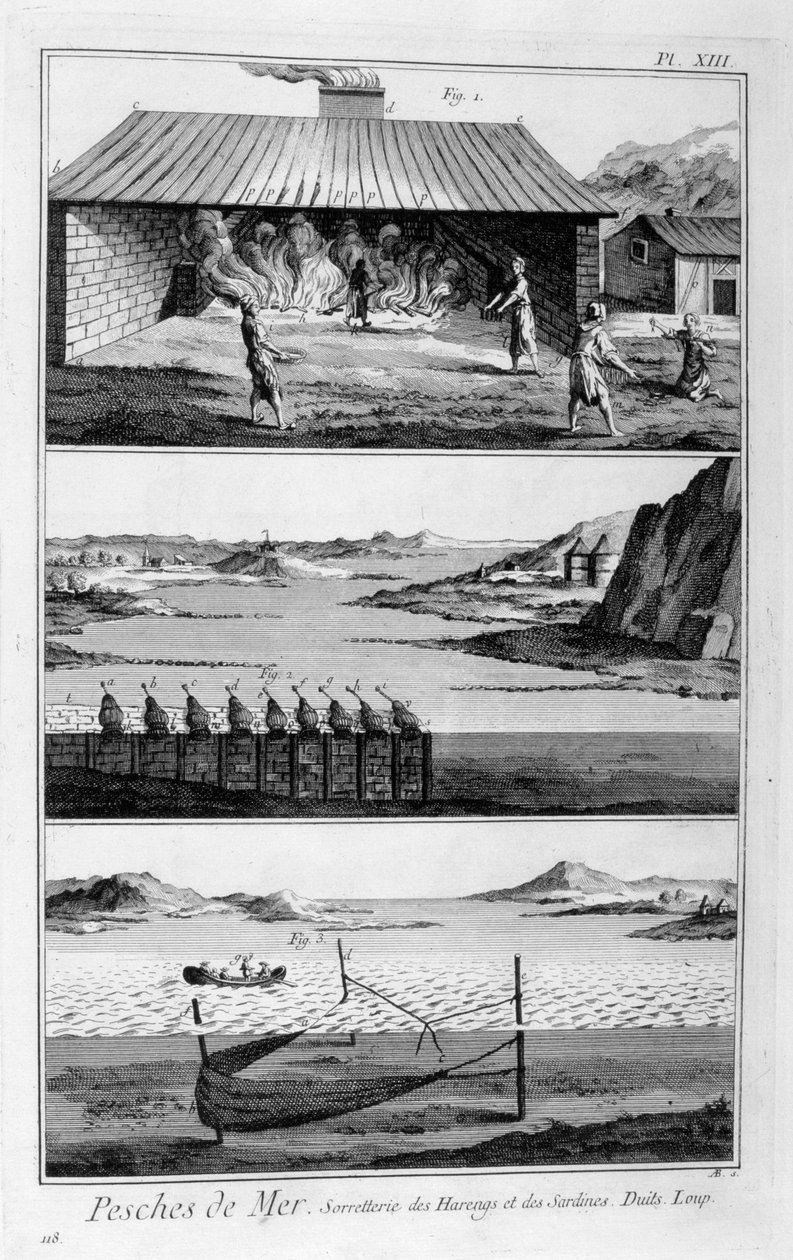Pesca marítima, arenque e sardinha, 1751-1777 de Unbekannt