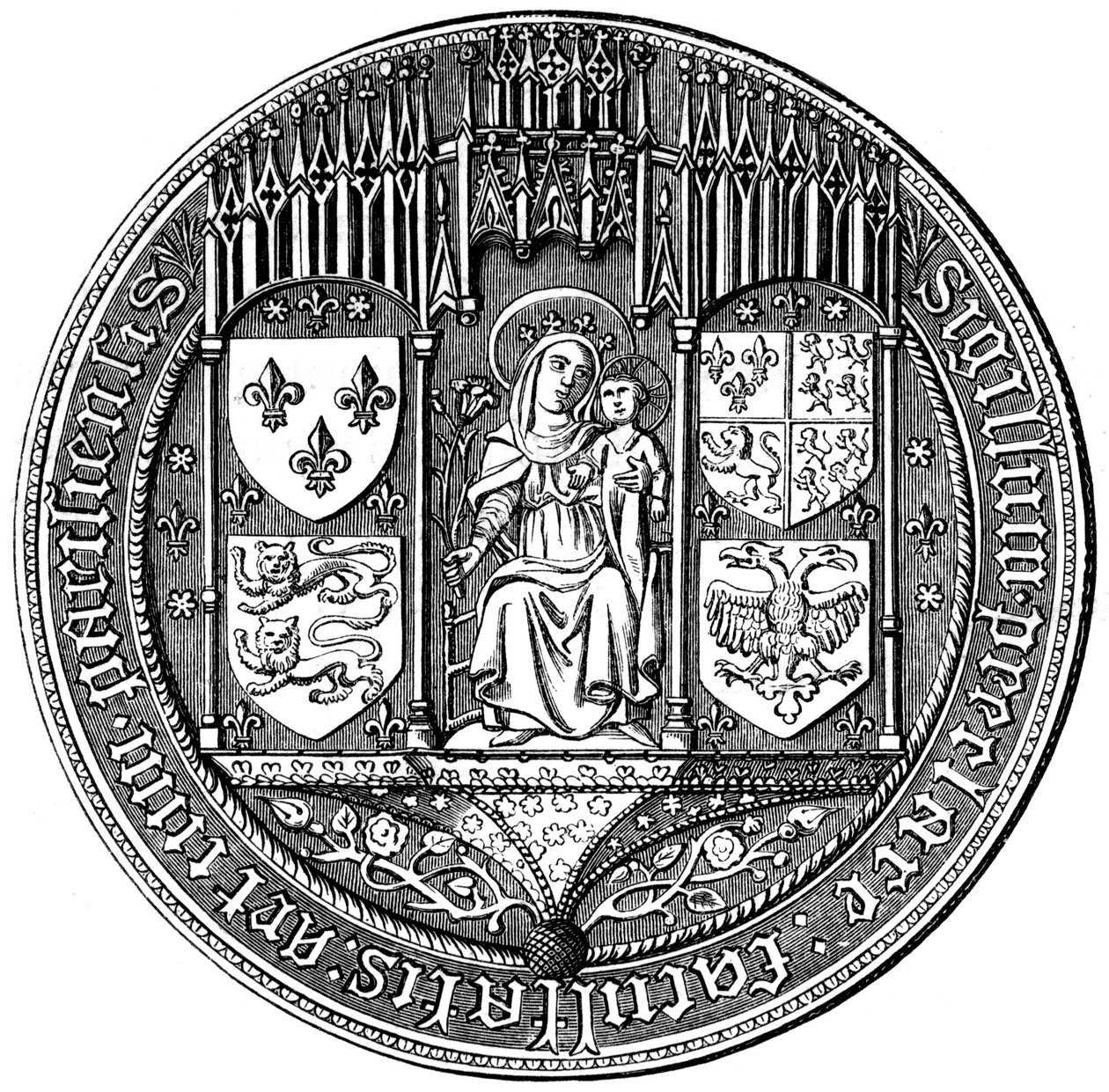 Selo das Quatro Nações ou Facutly of Arts, século XVI 1849 de Unbekannt