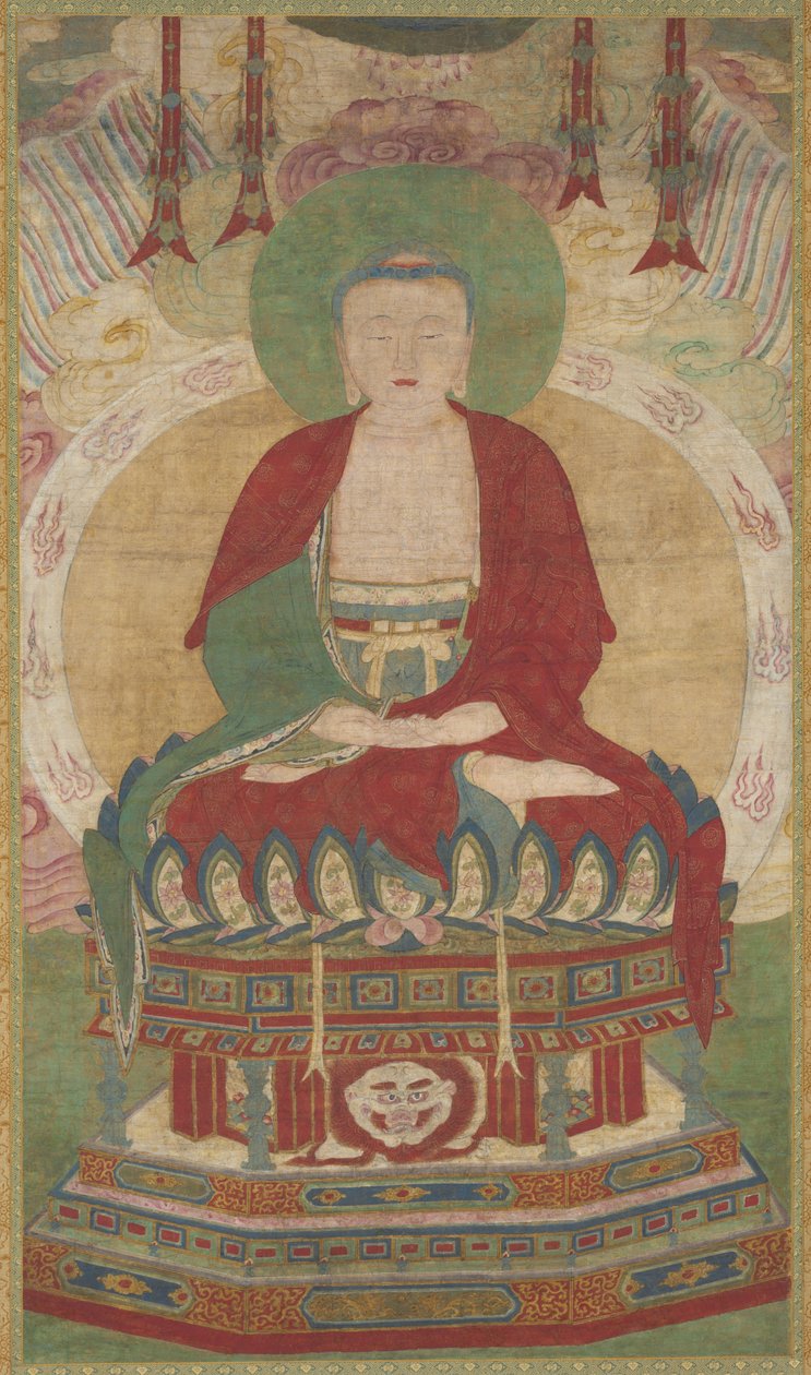 Amitabha sentado, entre o final do século XVI e o início dos anos 1600. de Unbekannt