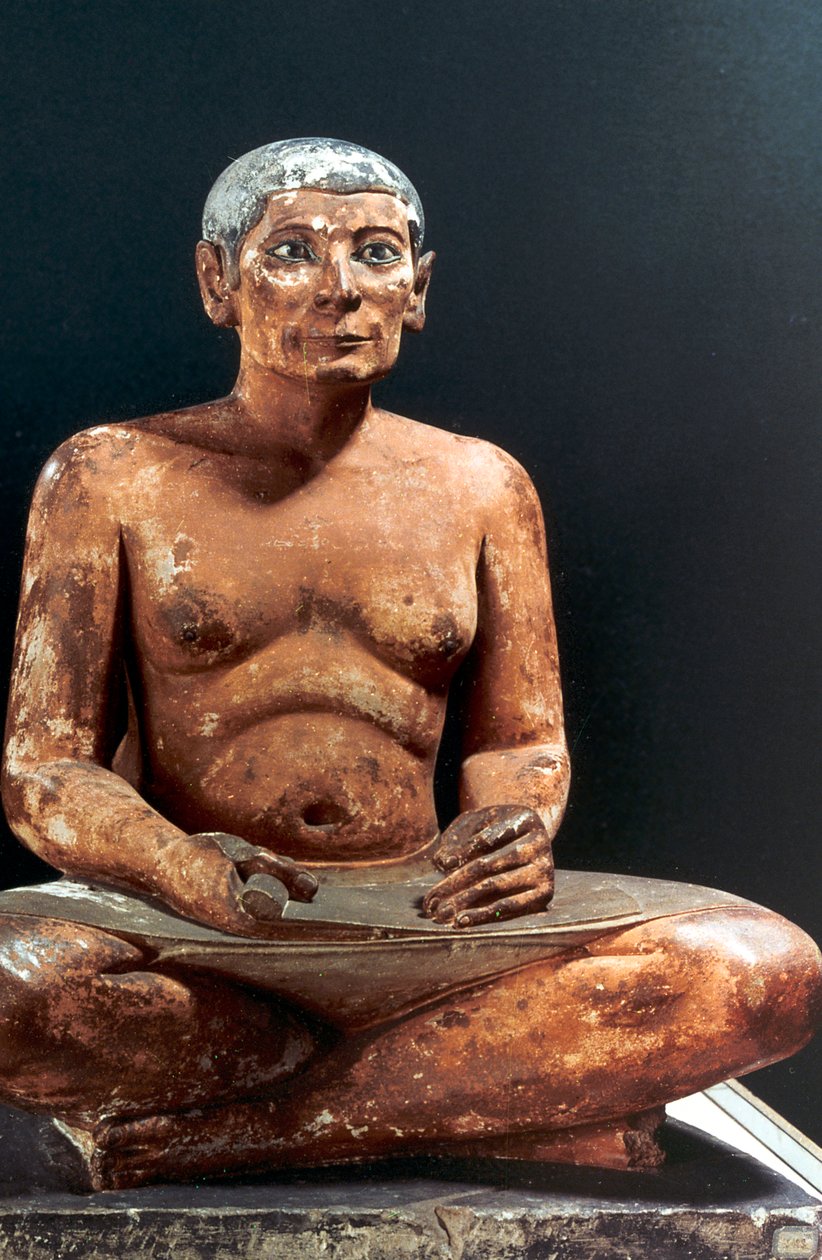 Escriba sentado, egípcio antigo, 5a dinastia, 2498-2345 aC de Unbekannt
