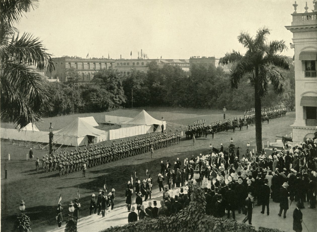 Segunda chegada de Lord Curzon à Casa do Governo, 1904, 1925. de Unbekannt