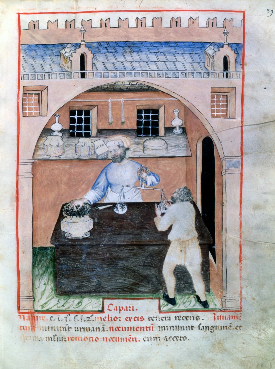 Vendedor de alcaparras, 1390-1400 de Unbekannt