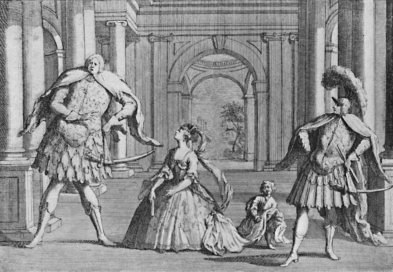 Senesino no Palco, 1725, 1904 de Unbekannt