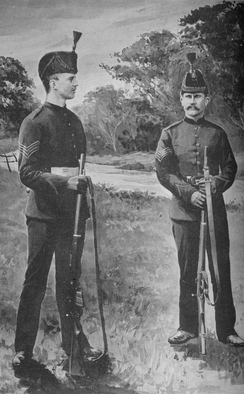 Sargentos, Brigada de Rifle., C1880 de Unbekannt