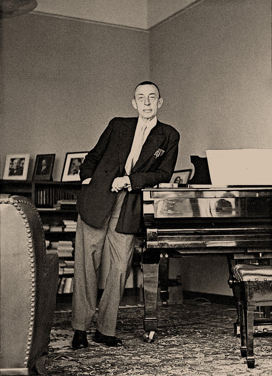 Sergei Rachmaninoff, na Villa Senar, 1939. de Unbekannt