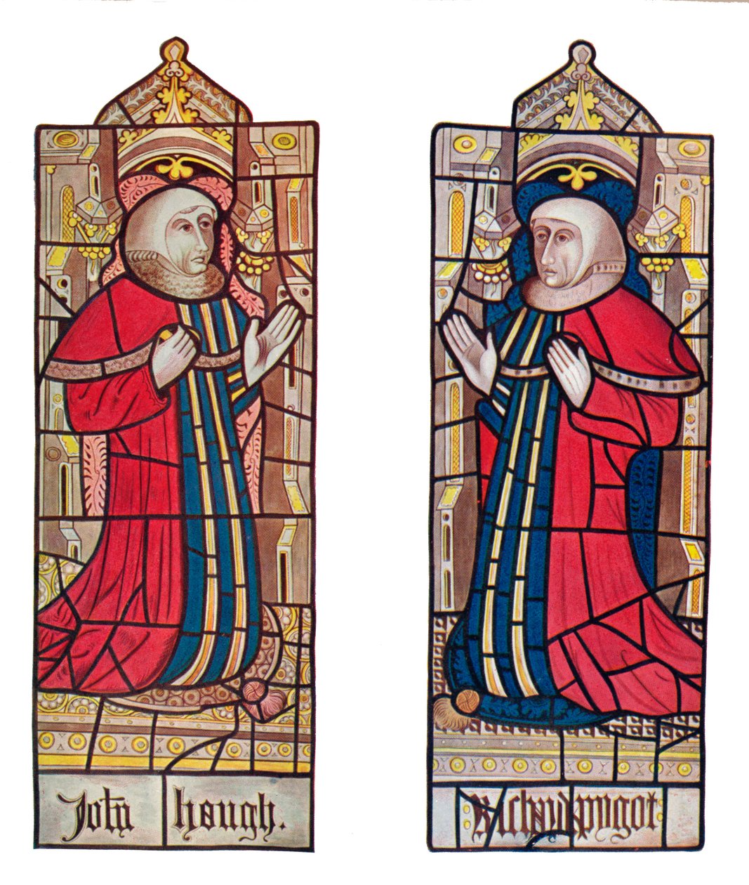 Sargentos da lei. Igreja Long Melford, Suffolk, 1903 de Unbekannt