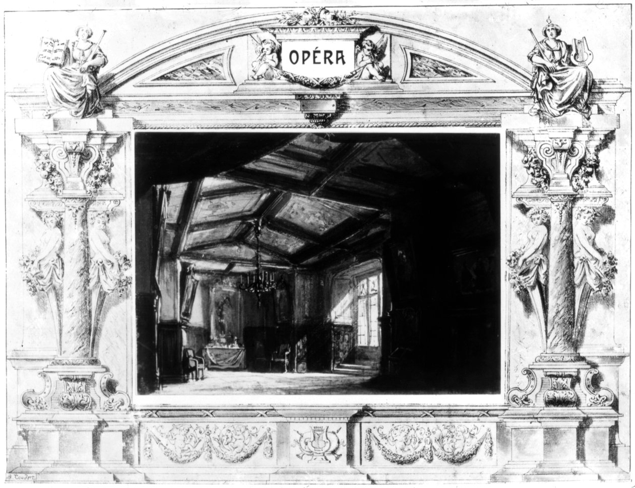 Cenografia para Mozarts Don Giovanni, 1875 de Unbekannt