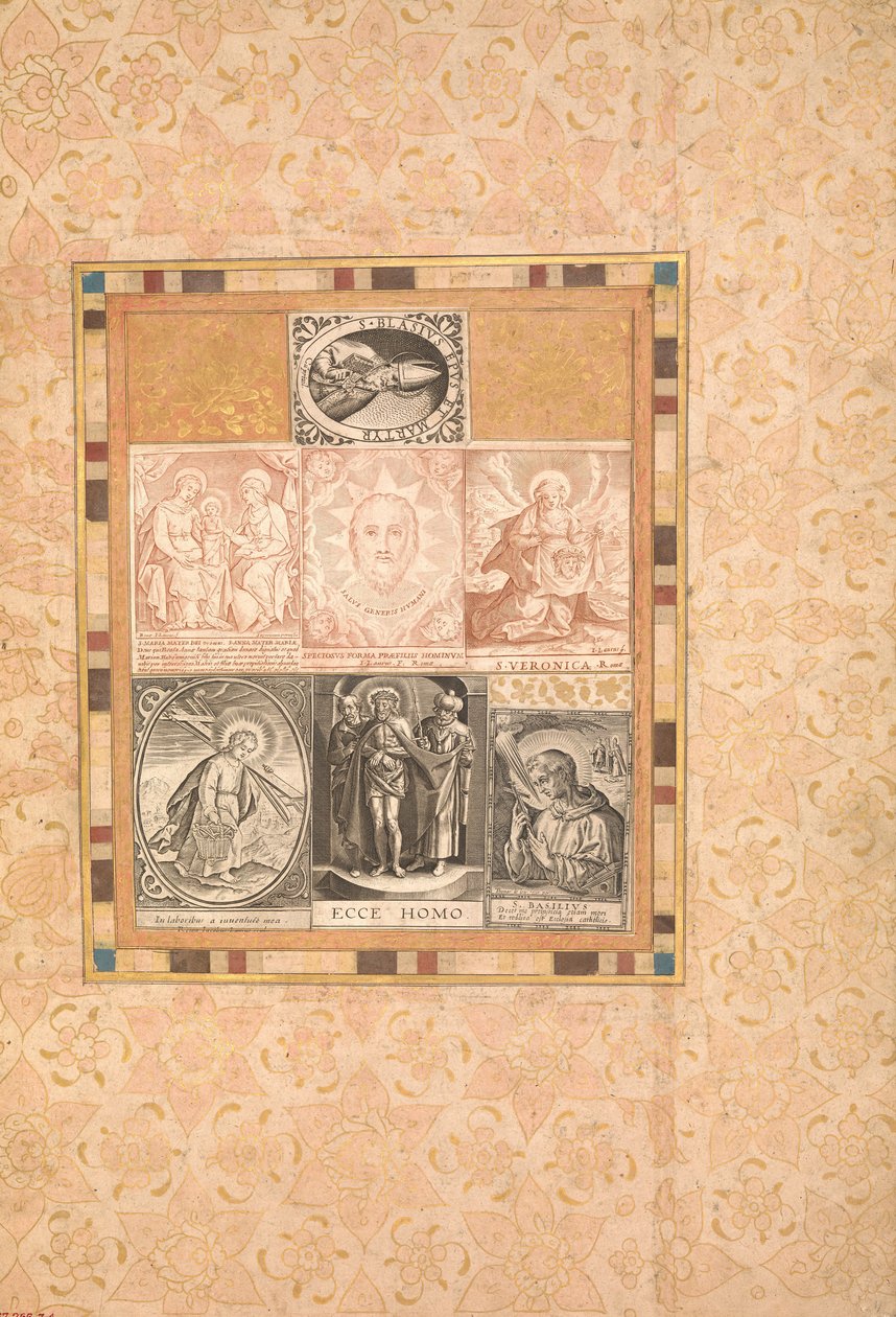 Sete Cenas Devocionais, Fólio do Álbum Bellini, ca. 1600. de Unbekannt