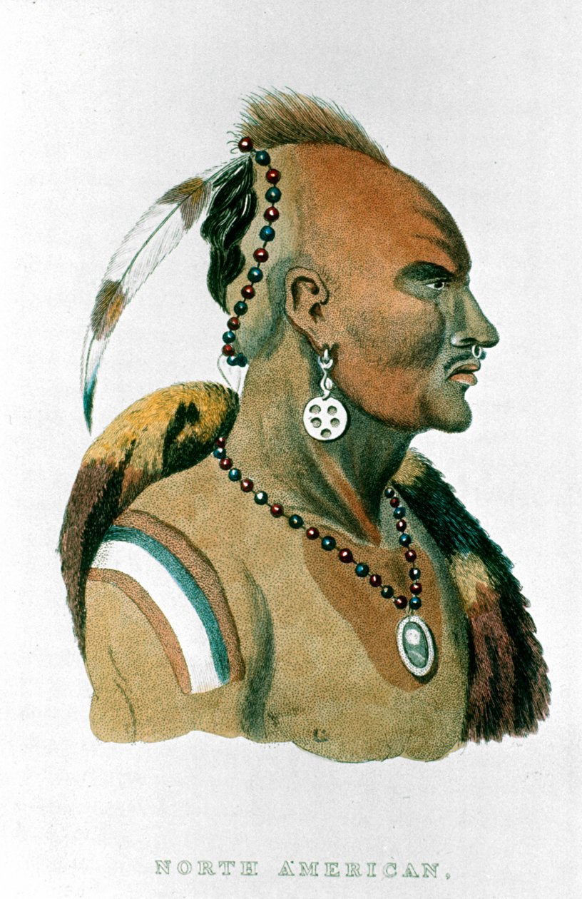 Sewessissing, Chefe dos índios de Iowa Índios das planícies da América do Norte, 1837 de Unbekannt
