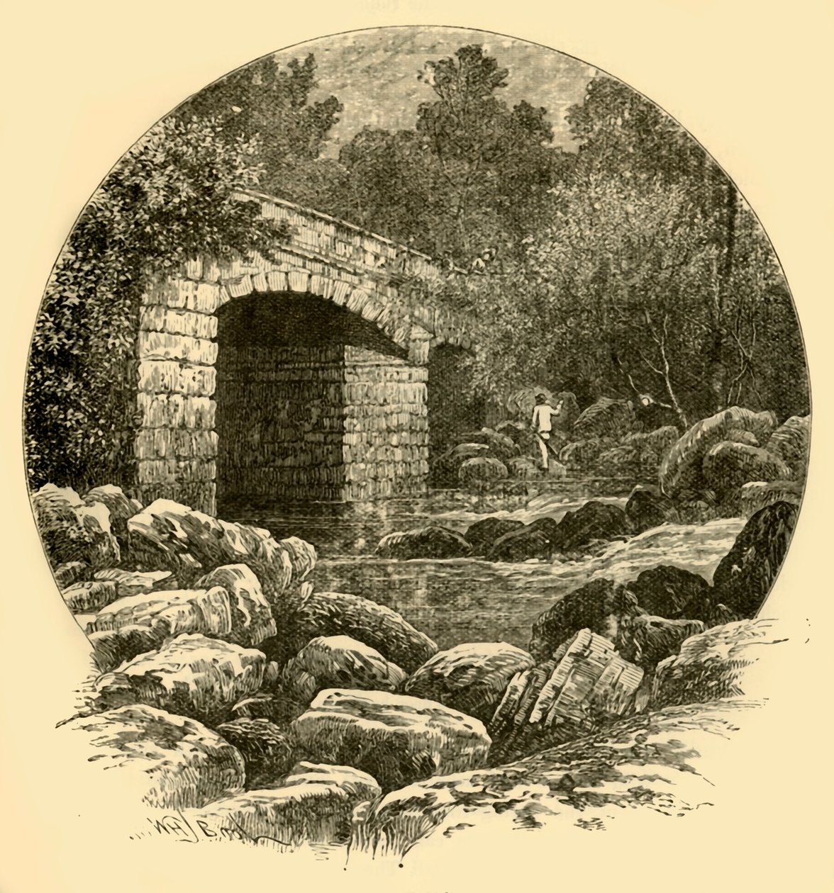 Shaugh Bridge, 1898. de Unbekannt