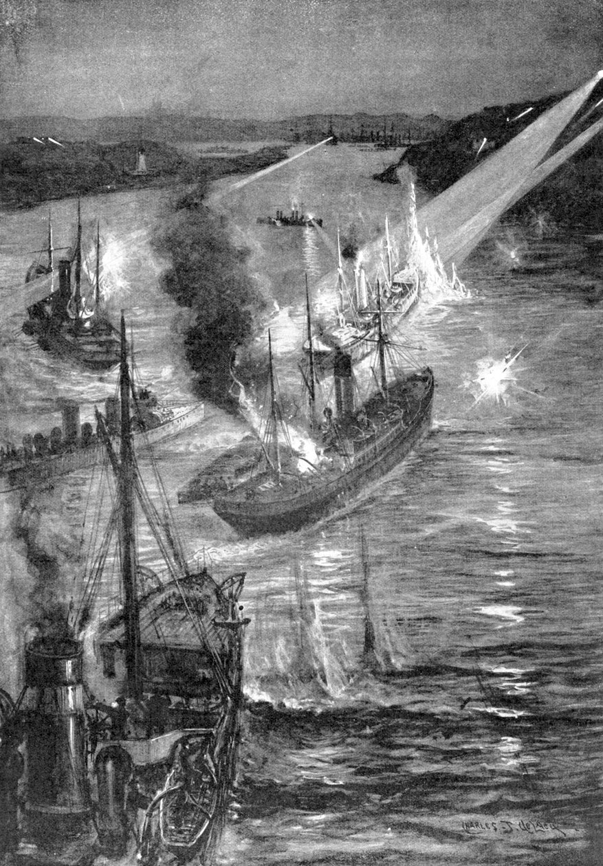 Batalha de navios na Guerra Russo-Japonesa, 1904 de Unbekannt