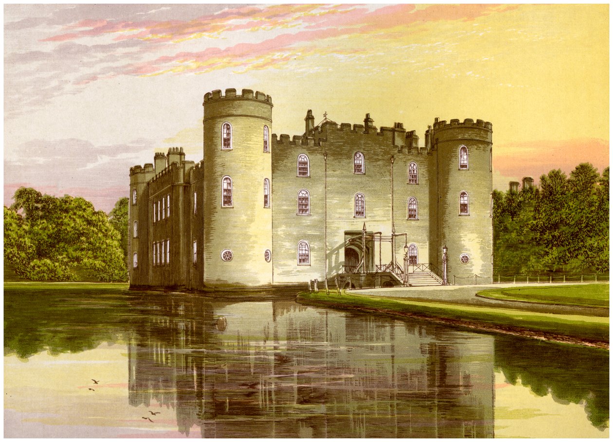 Castelo de Shirburn, Oxfordshire, casa do conde de Macclesfield, c1880 de Unbekannt