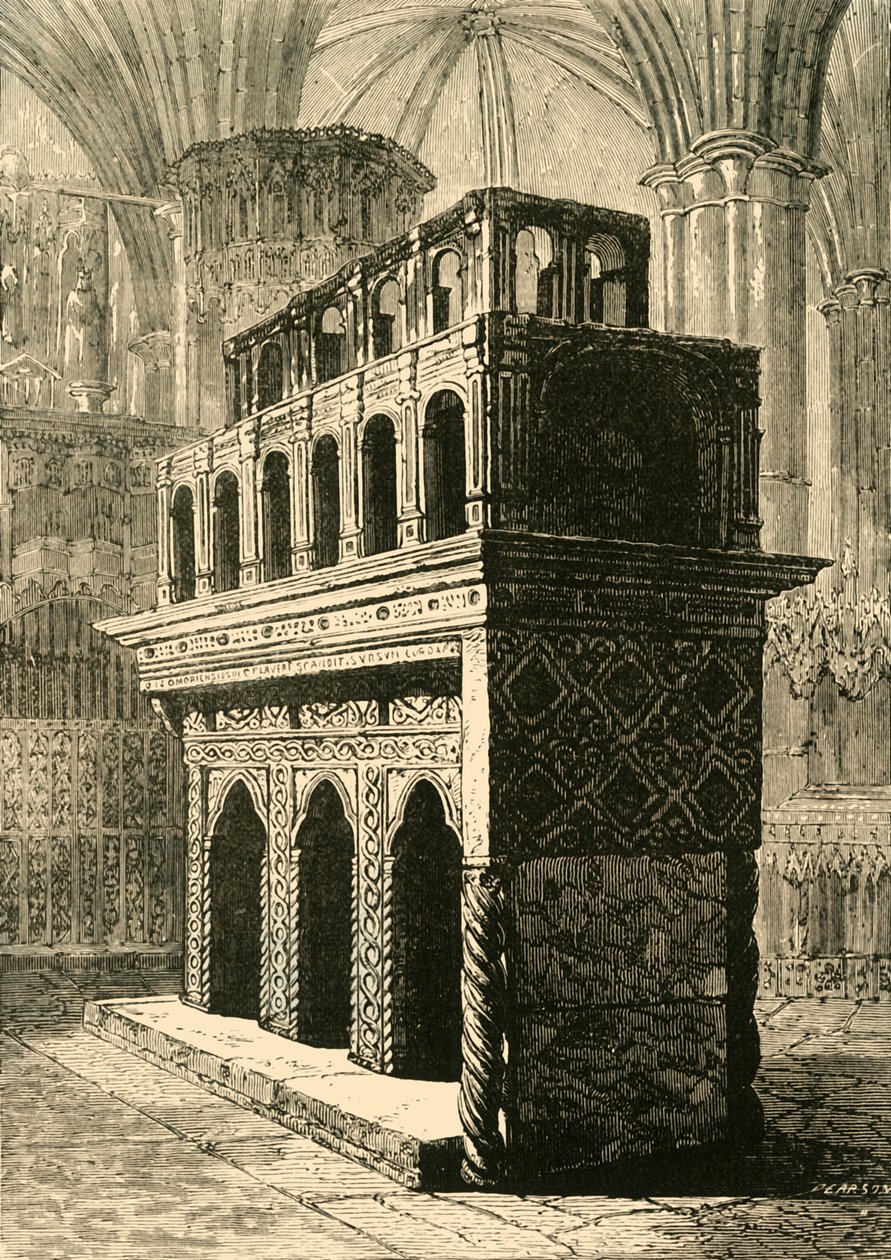 Santuário de Eduardo, o Confessor, Abadia de Westminster, 1890. de Unbekannt