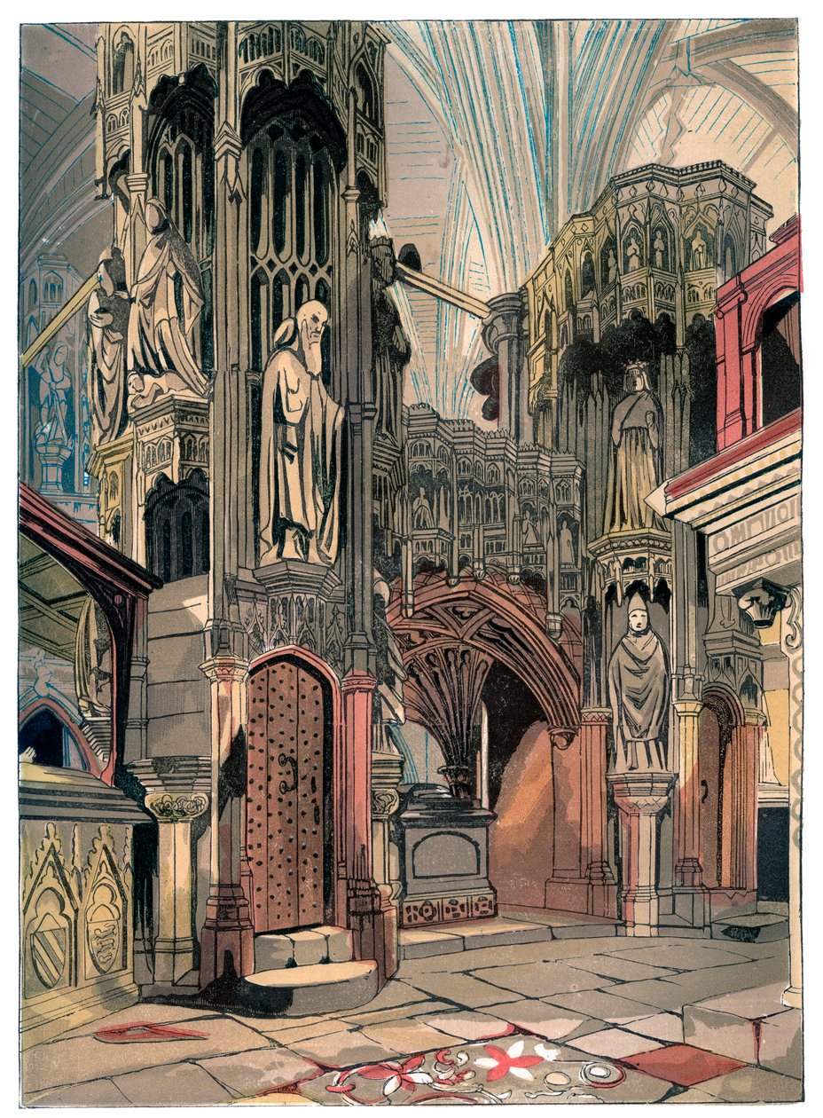 Santuário de Henrique V, Abadia de Westminster, Londres, c1850 de Unbekannt