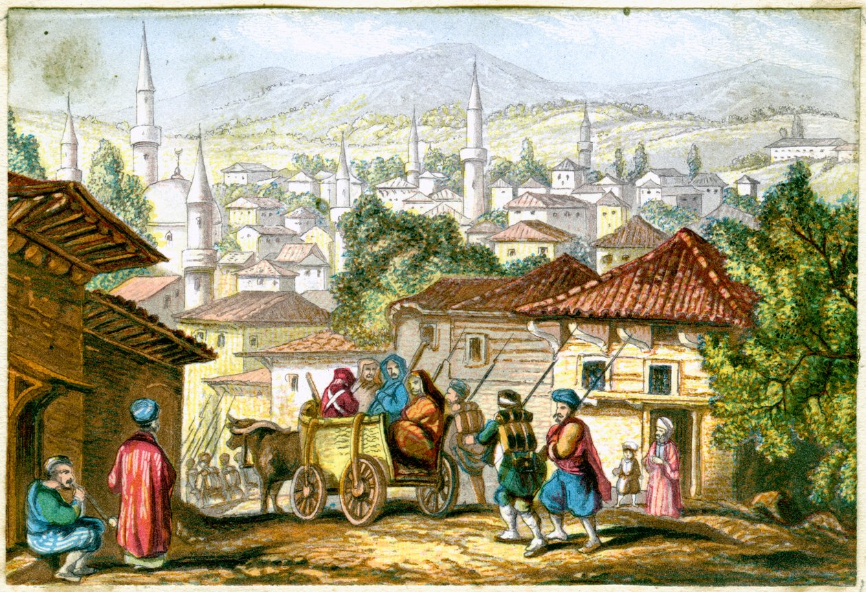 Shumla. Uma cidade na parte nordeste da Bulgária, século XIX de Unbekannt