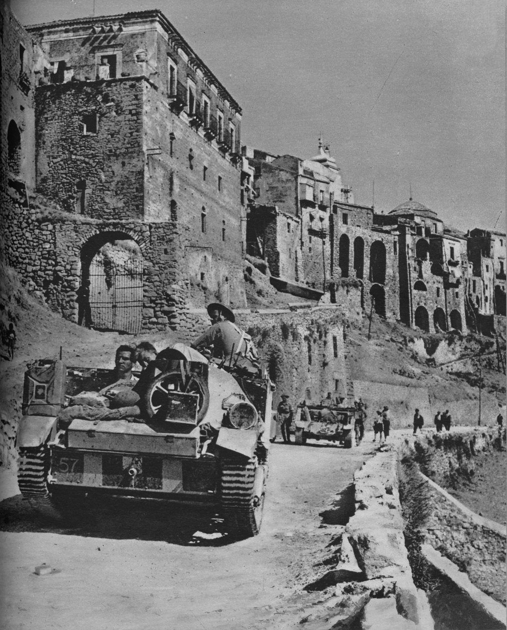 Fortaleza da montanha da Sicília invadida, 1943 de Unbekannt