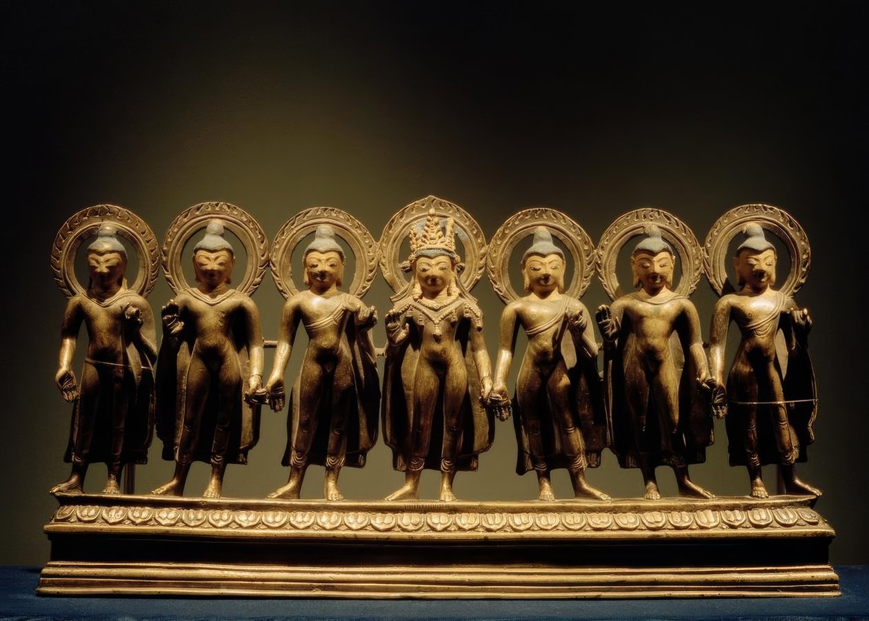 Sete Budas - escultura, século X de Unbekannt