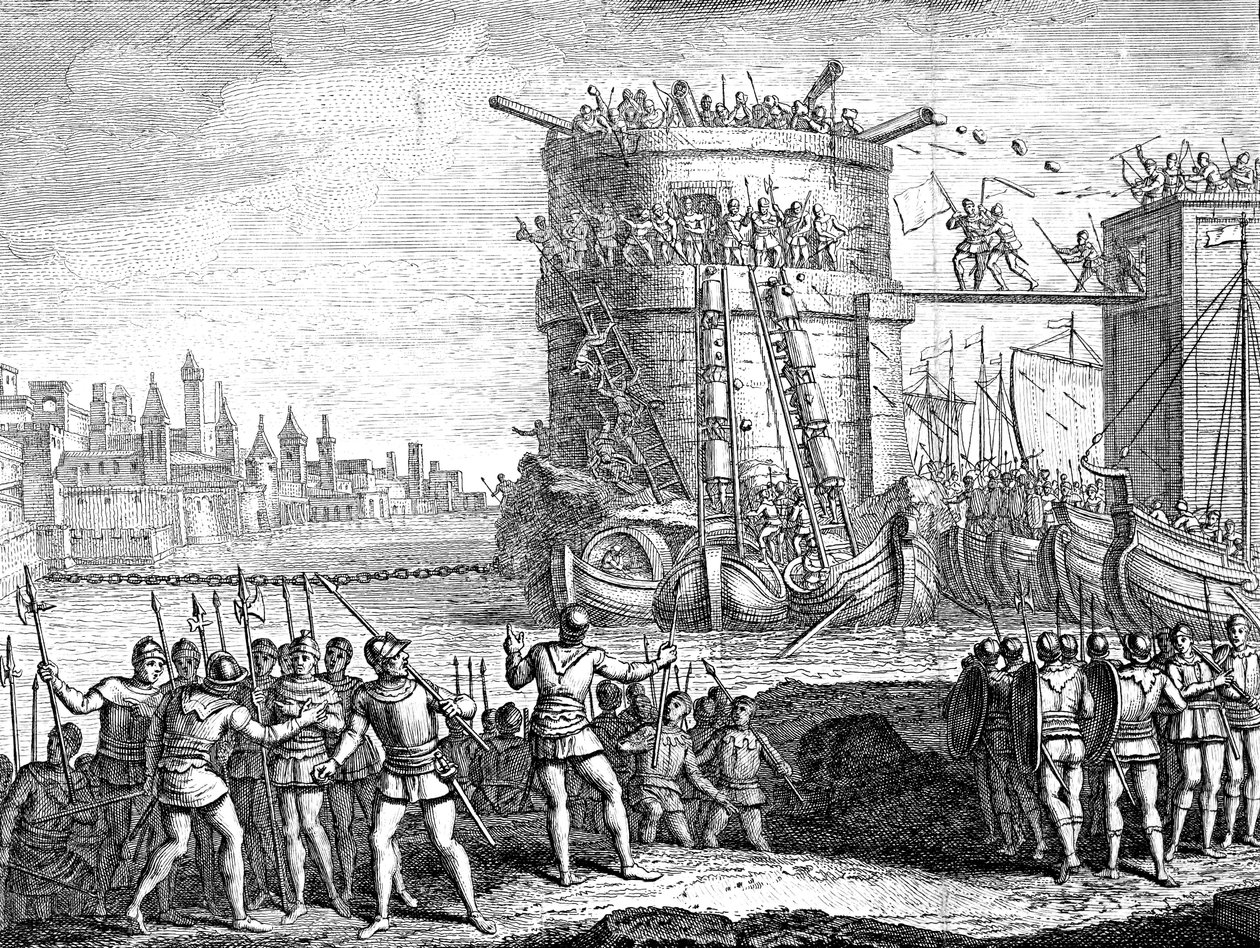 Cerco de Damietta, Egito, século XIII século XVIII de Unbekannt