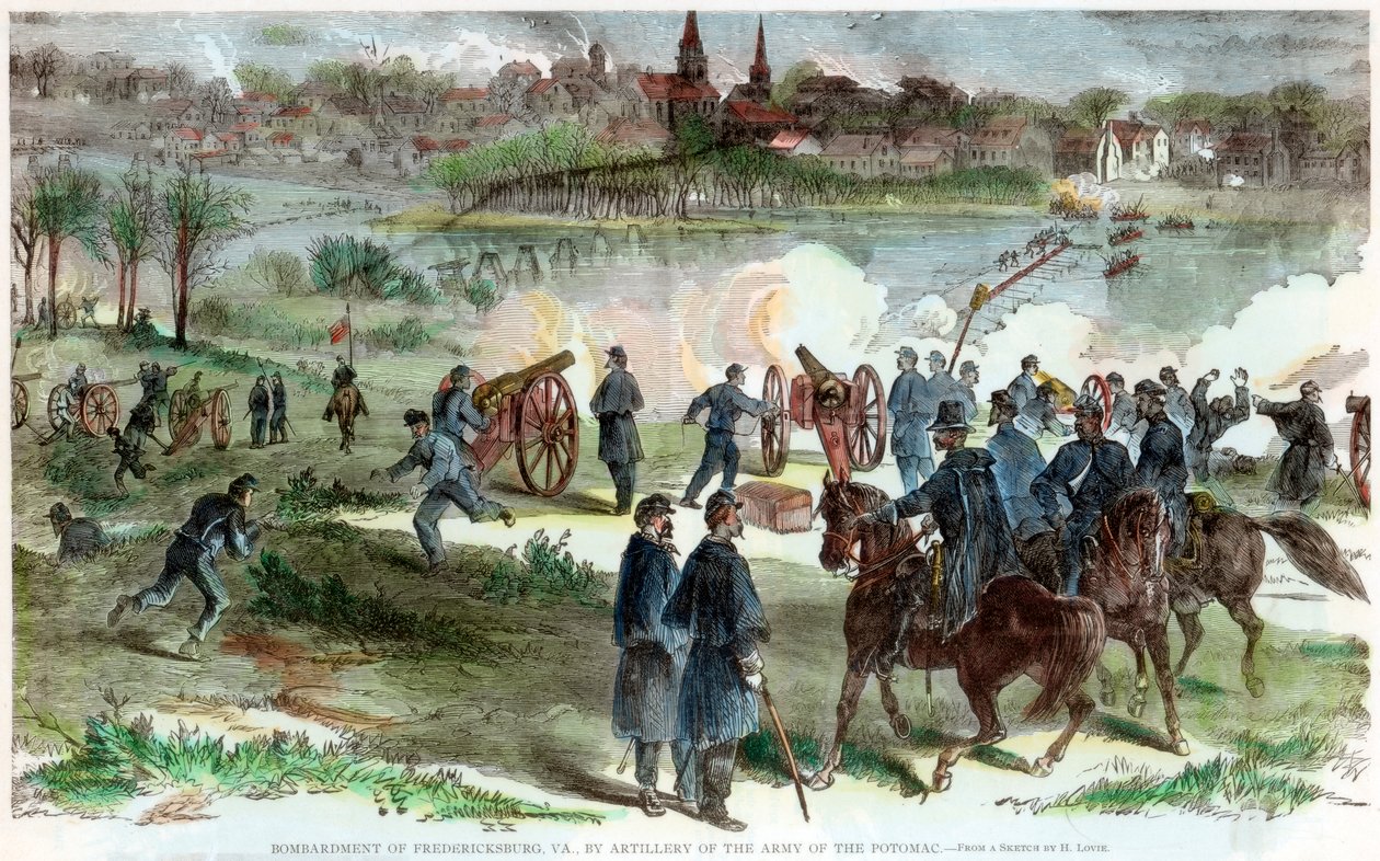 Cerco a Fredericksburg, Virgínia, guerra civil americana, c1864-c1865 de Unbekannt