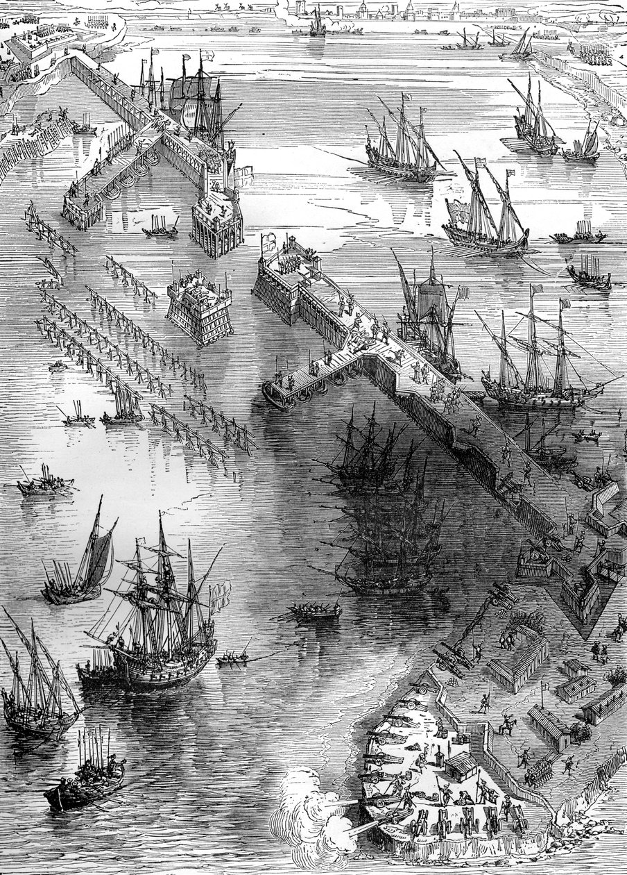 Cerco a La Rochelle, França, 1627 1882-1884 de Unbekannt