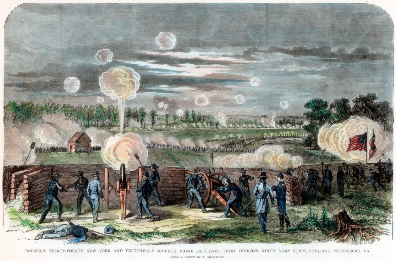 Cerco de petersburg, virgínia, guerra civil americana, c1864-c1865 de Unbekannt