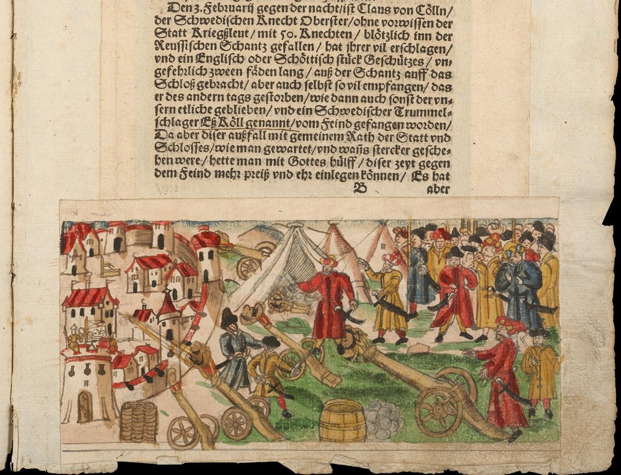 Cerco de Reval pelos russos em 1578. Da coleção de notícias de Johann Jakob Wicks ... de Unbekannt