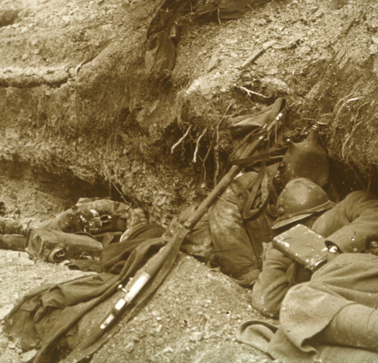 Siesta, Verdun, norte da França, 1916 de Unbekannt