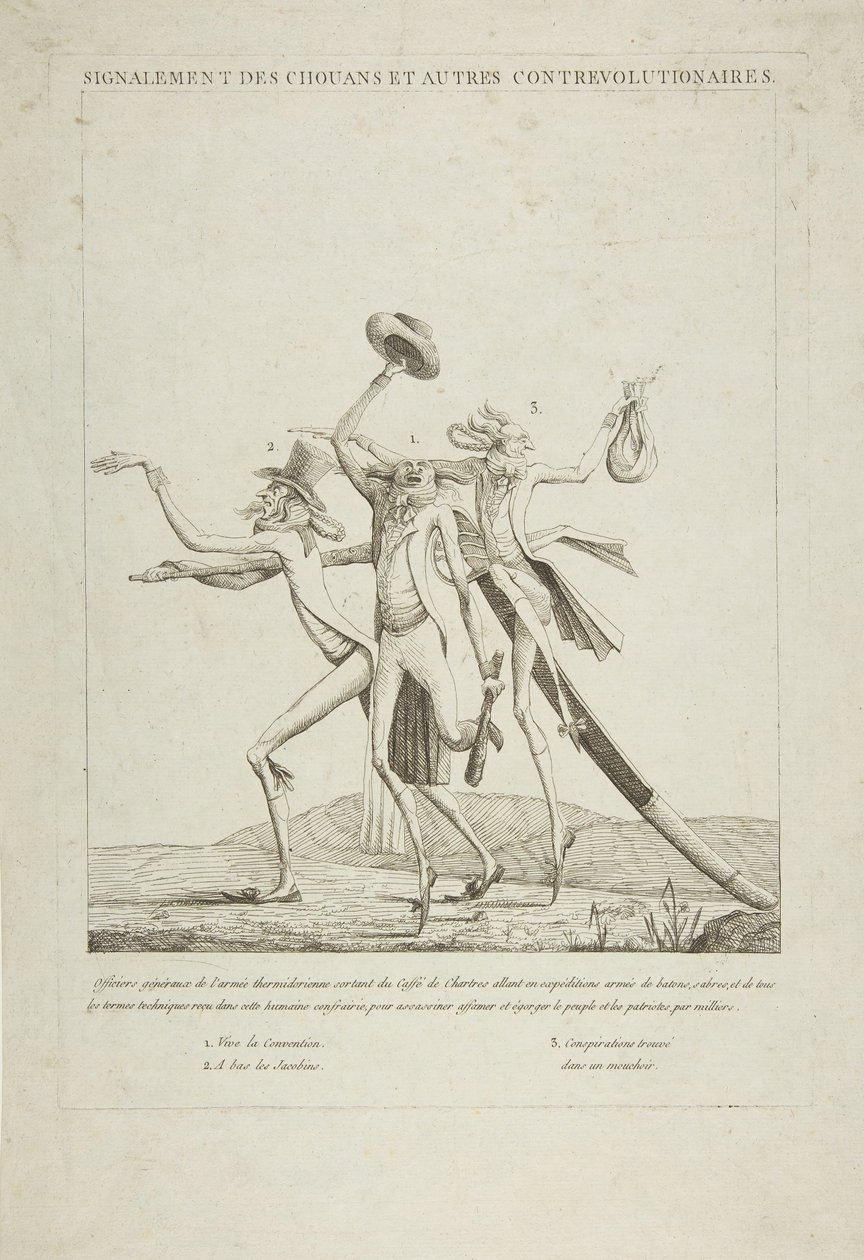 Reportando Chouans e Outros Contrevolucionários, ca. 1793 de Unbekannt