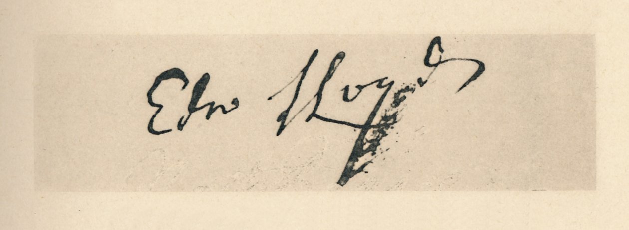 Assinatura de Edward Lloyd, 1712, 1928 de Unbekannt