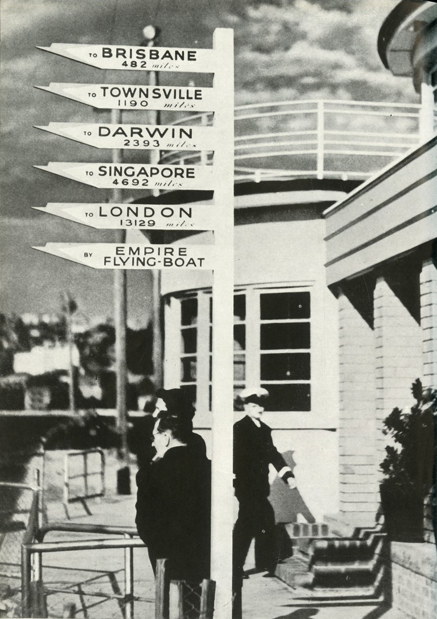 Letreiro em Rose Bay, Sydney, Austrália, c1939-c1944 1946. de Unbekannt