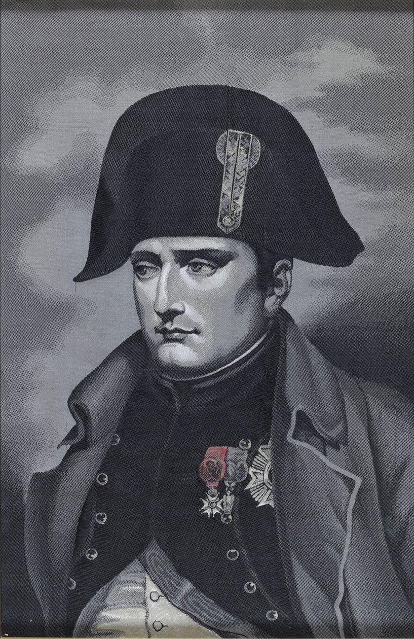 Retrato de tecelagem de seda do imperador Napoleão I Bonaparte 1769-1821 de Unbekannt