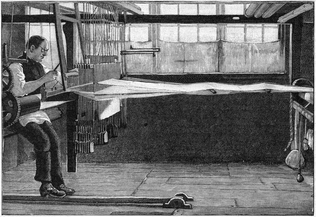 Tecelão de seda, Bethnal Green, East London, 1893 de Unbekannt