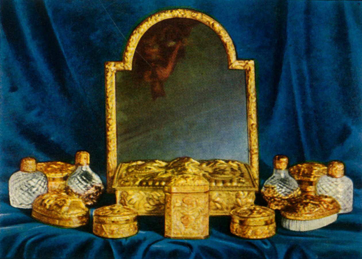 Serviço de toalete prateado, 1938. de Unbekannt