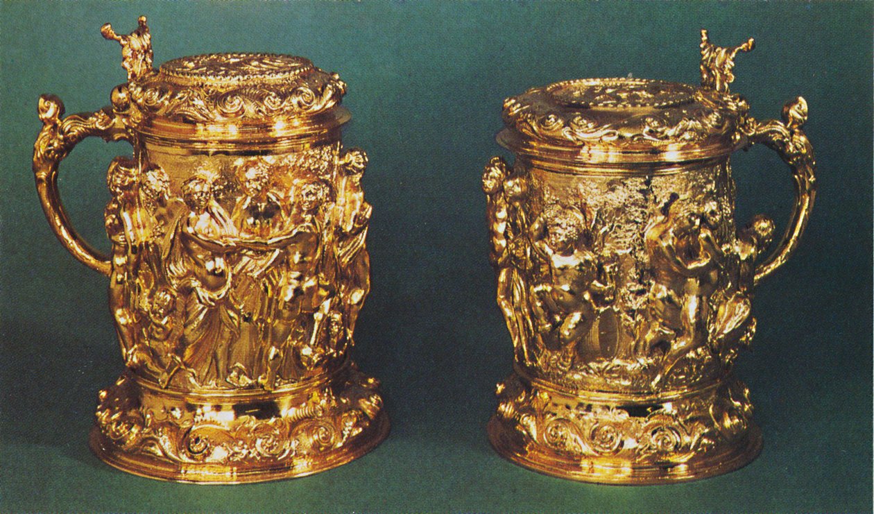 Canecas de prata dourada, c.1661, 1953 de Unbekannt