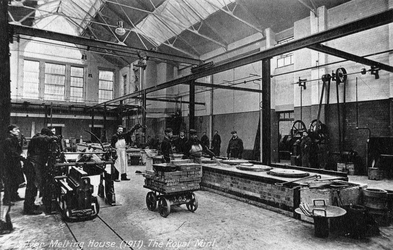 Casa de fusão de prata, a Casa da Moeda Real, Tower Hill, Londres, 1911 de Unbekannt