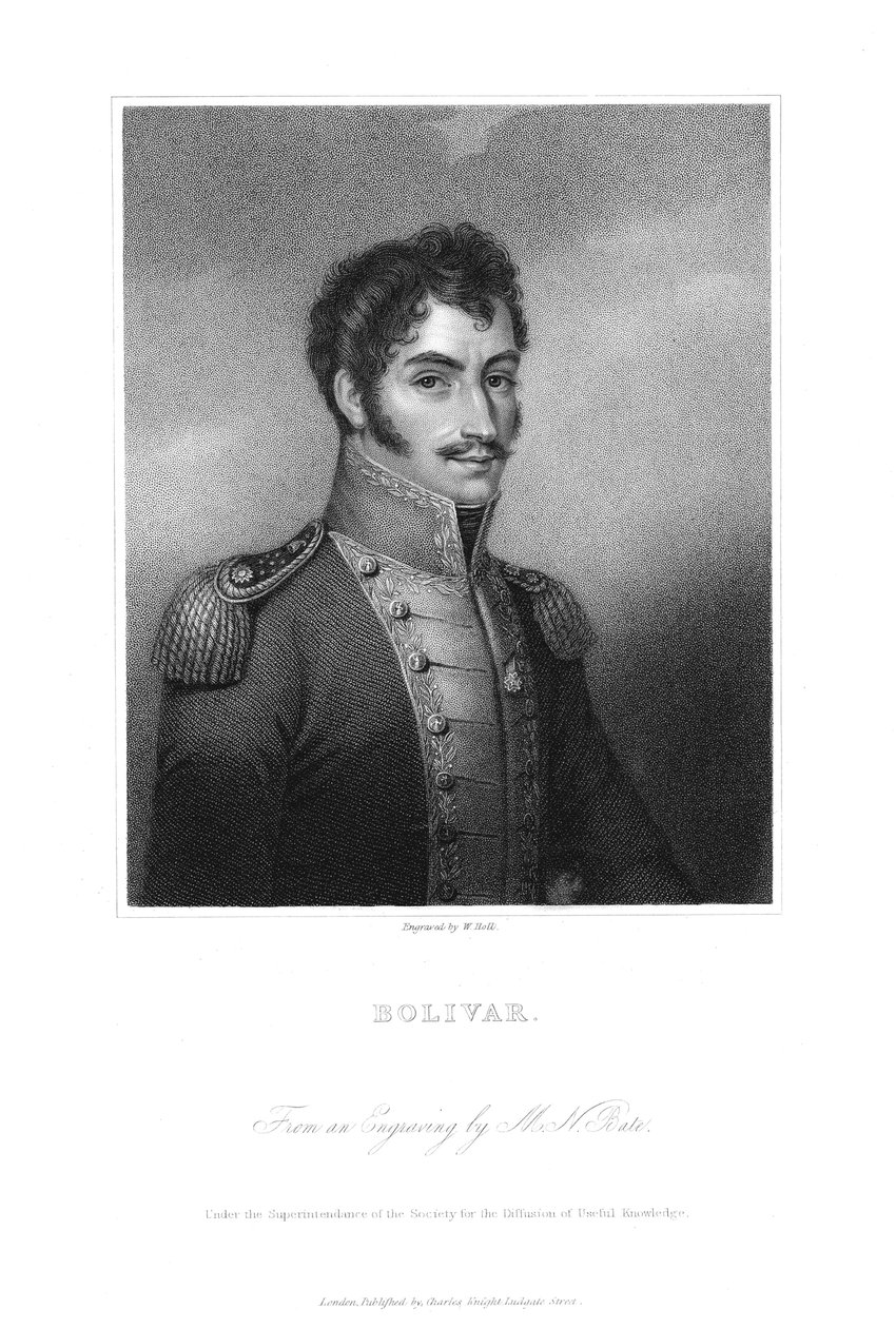 Simon Bolivar, revolucionário sul-americano do século XIX de Unbekannt