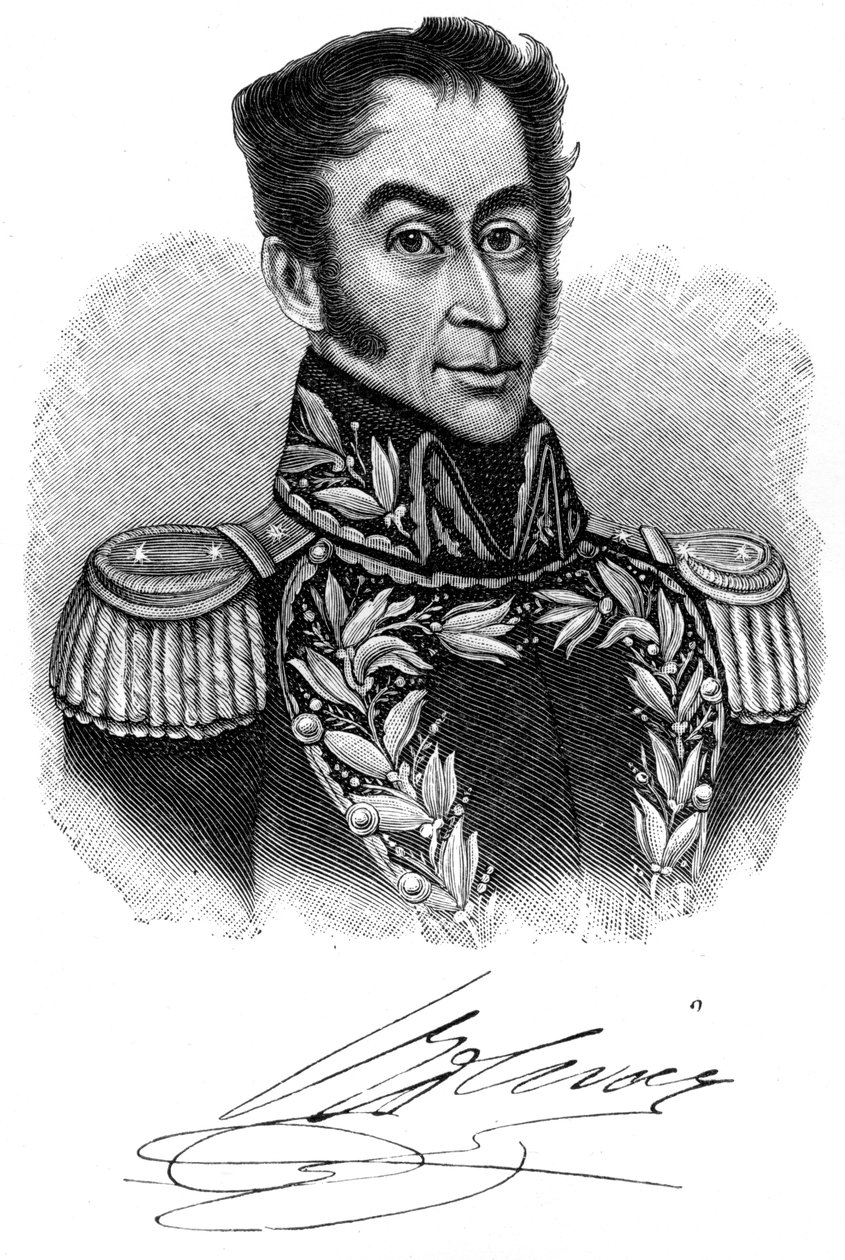 Simon Bolivar, líder revolucionário sul-americano do século XIX, 1901 de Unbekannt