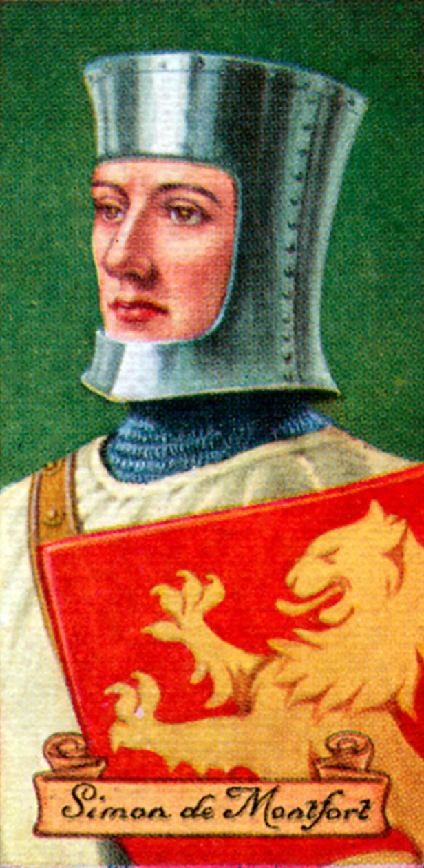 Simon de Montfort, tirado de uma série de cartões de cigarro, 1935 de Unbekannt