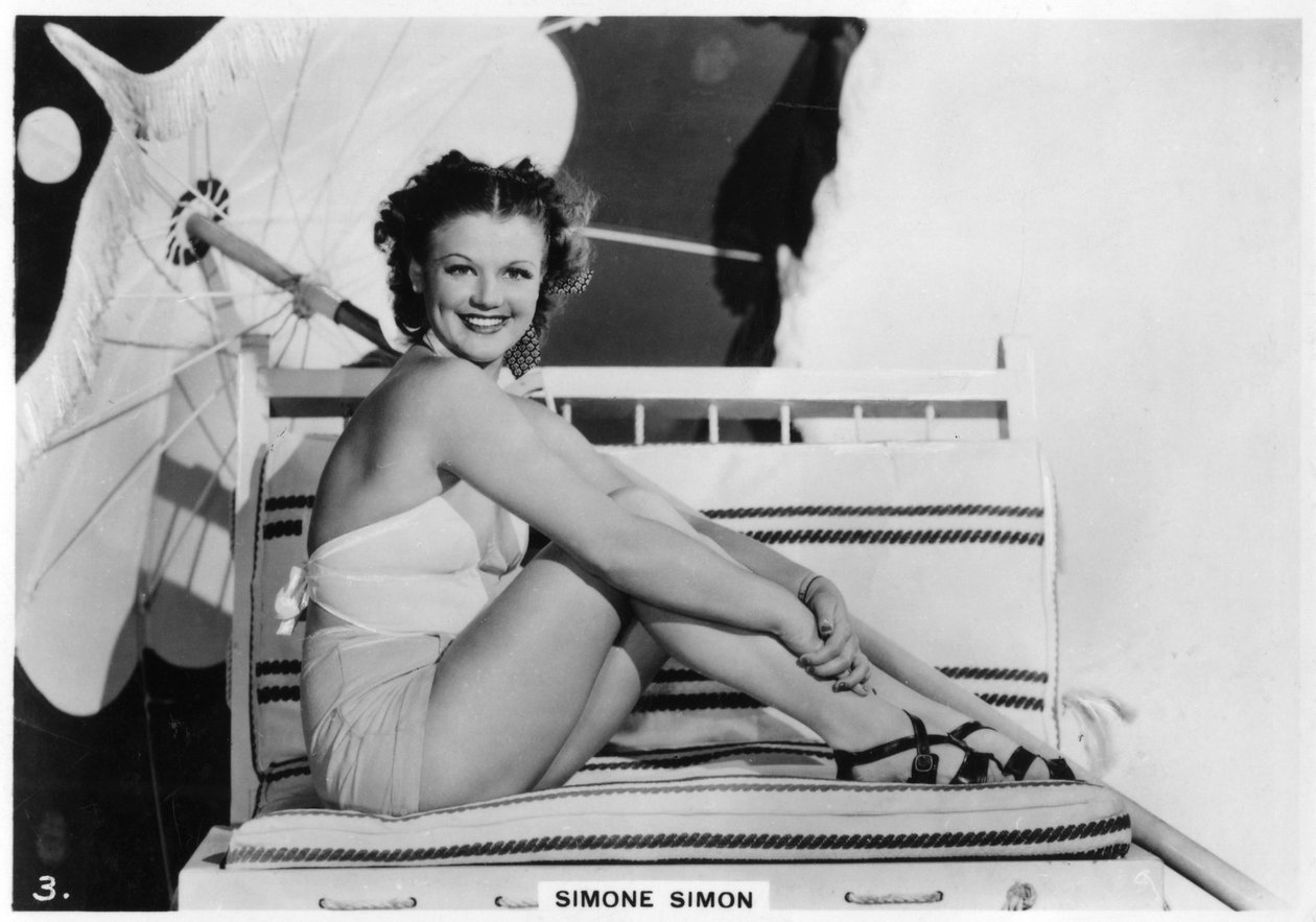 Simone Simon, atriz de cinema francesa, c1938 de Unbekannt