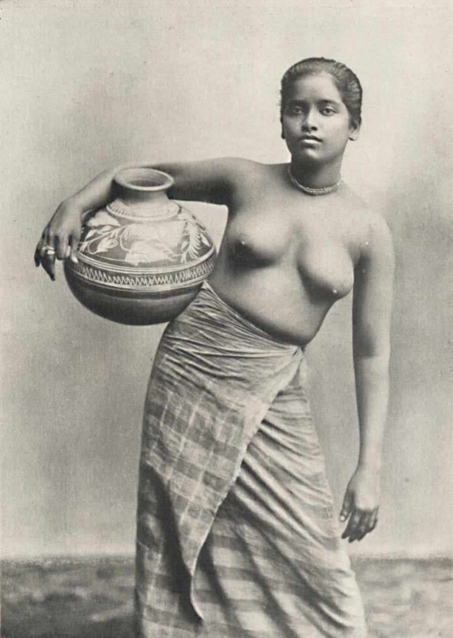 Singhalesin dos Países Baixos sem a roupa superior habitual, 1926 de Unbekannt