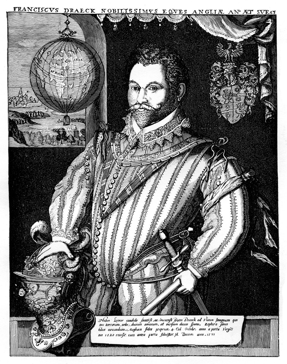 Sir Francis Drake, século XVI, 1910 de Unbekannt