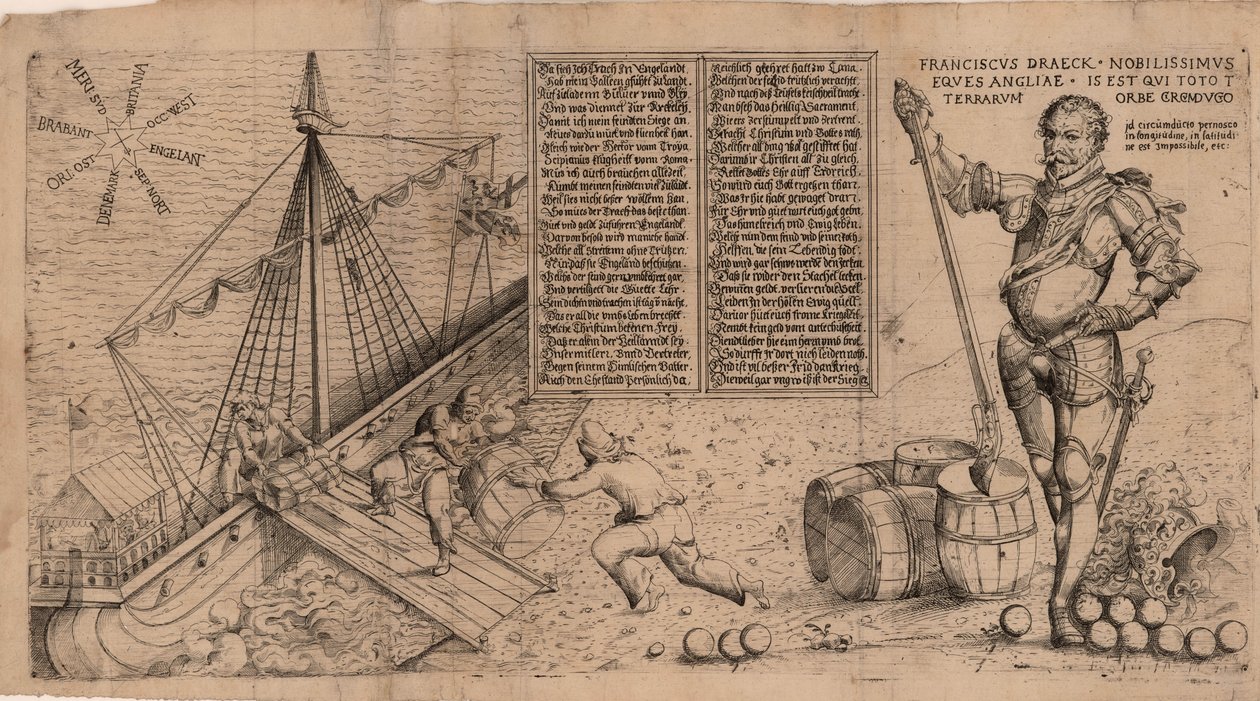 Sir Francis Drake, ca. 1588. de Unbekannt