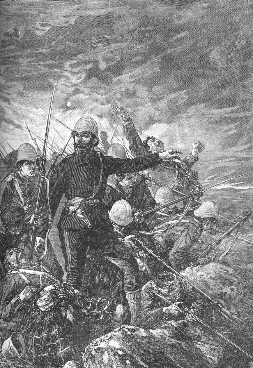 Sir George Colley em Majuba Hill, c1881 de Unbekannt