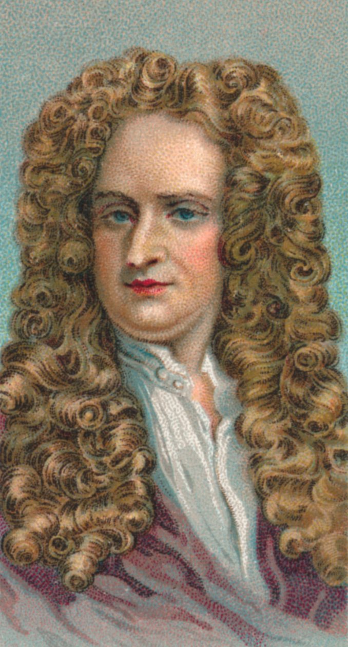 Sir Isaac Newton 1643-1727, matemático inglês, astrônomo e físico, 1924 de Unbekannt