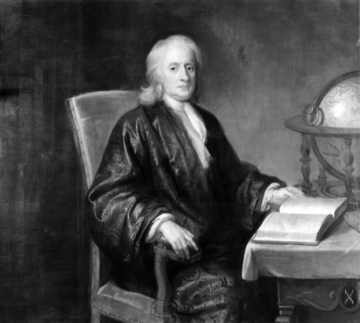 Sir Isaac Newton, matemático e físico inglês, c 1720 de Unbekannt