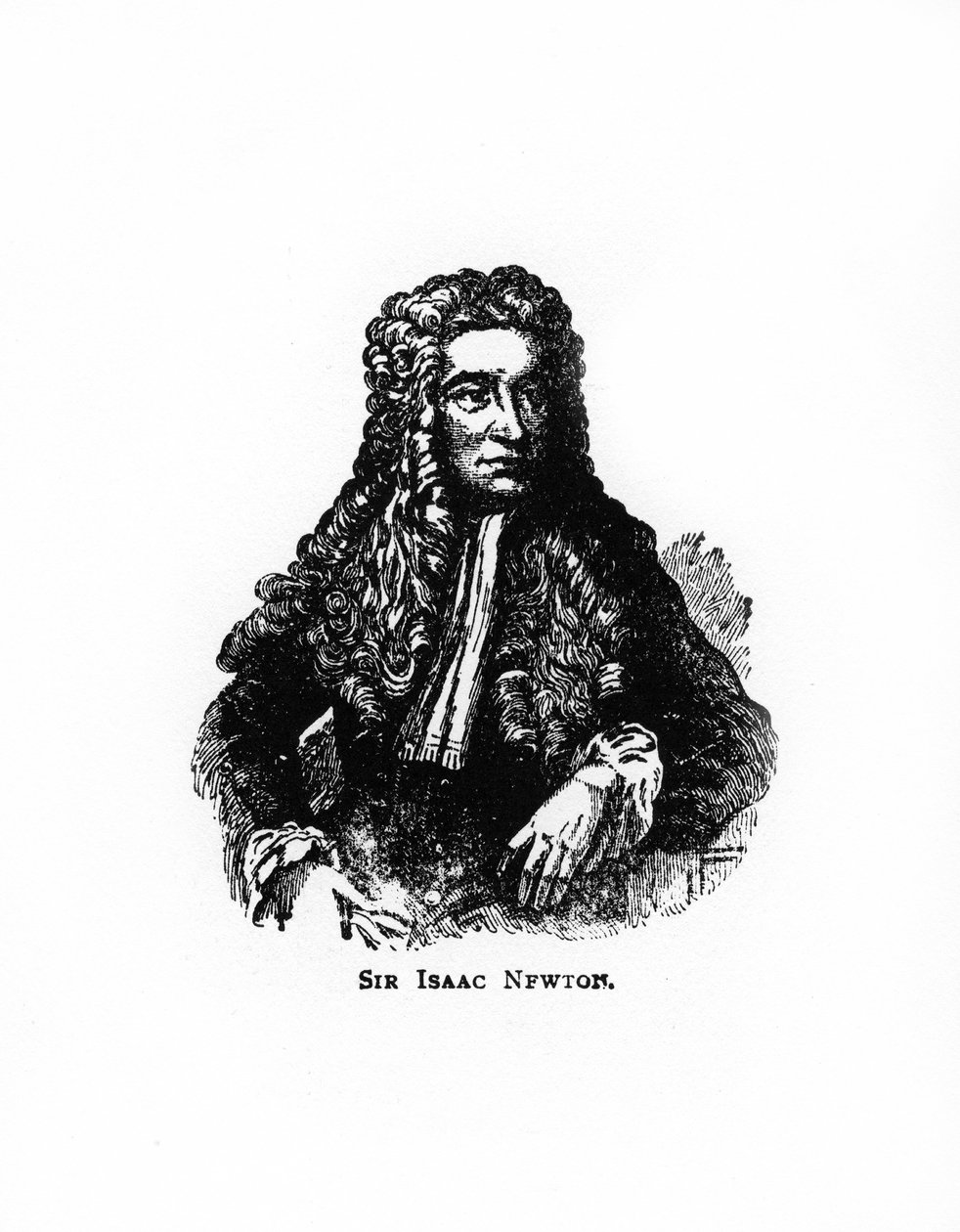 Sir Isaac Newton, matemático inglês, astrônomo e físico, século 20 de Unbekannt
